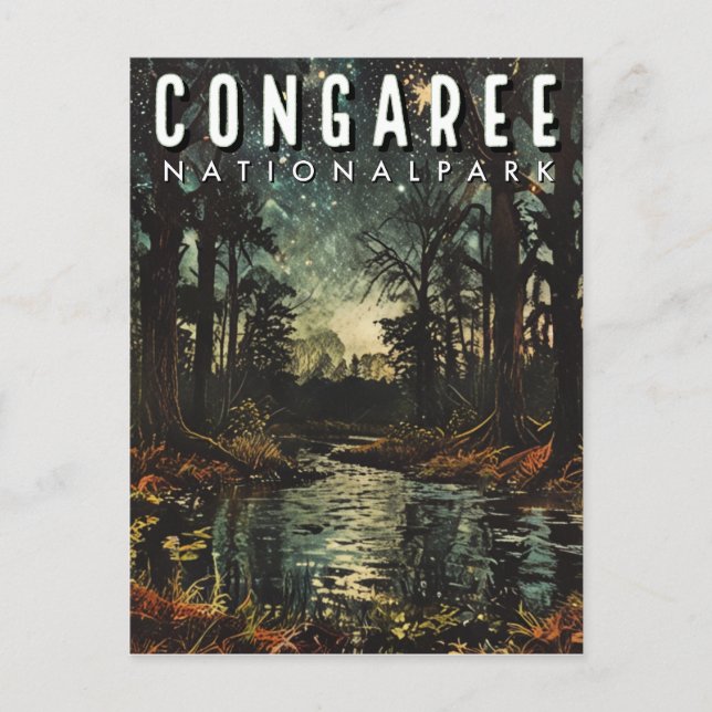 Congaree-Nationalpark Postkarte (Vorderseite)