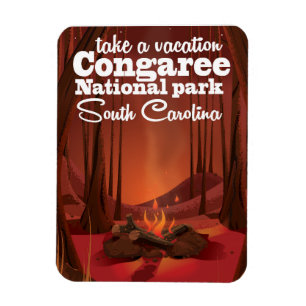 Congaree Nationalpark-Reiseplakat Magnet
