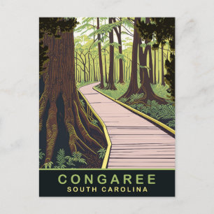 Congaree Nationalpark South Carolina, Reise Postkarte