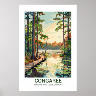 Congaree-Nationalpark South Carolina USA Poster