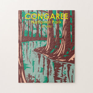 Congaree Nationalpark South Carolina Vintage Puzzle
