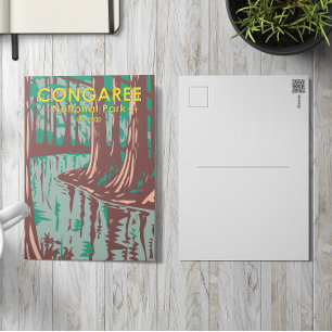 Congaree Nationalpark Süd Carolina Vintag Postkarte