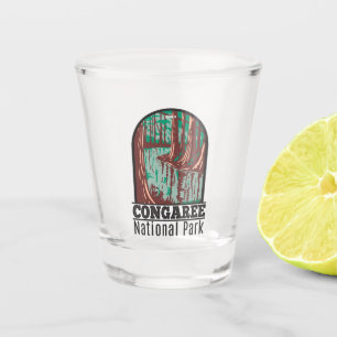 Congaree Nationalpark Süd Carolina Vintag Schnapsglas