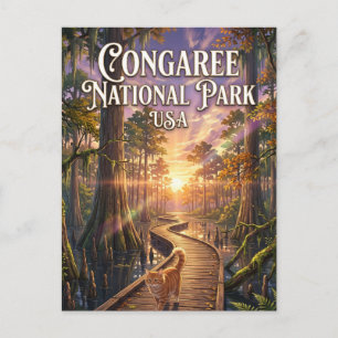Congaree-Nationalpark USA Postkarte