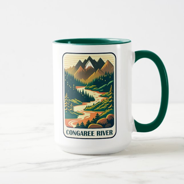 Congaree River South Carolina Colors Tasse (Rechts)