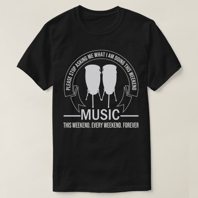 Congas Musician Conga Player Music Congas Spieler  T-Shirt (Design vorne)