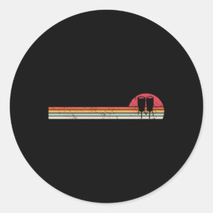 Congas Player Drummer Musician Conga for Runder Aufkleber