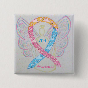 Congenital Diaphragma Hernia CDH Awareness Button