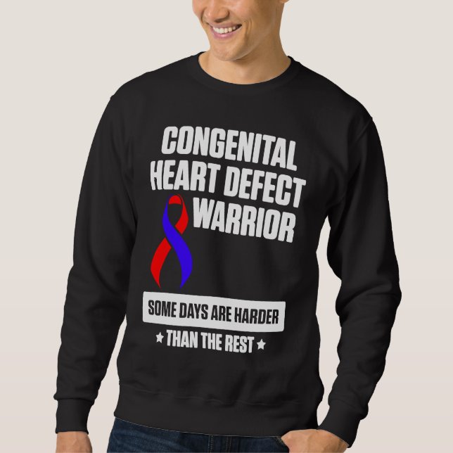 Congenital Heart Disease Defect Survivor Harder CH Sweatshirt (Vorderseite)