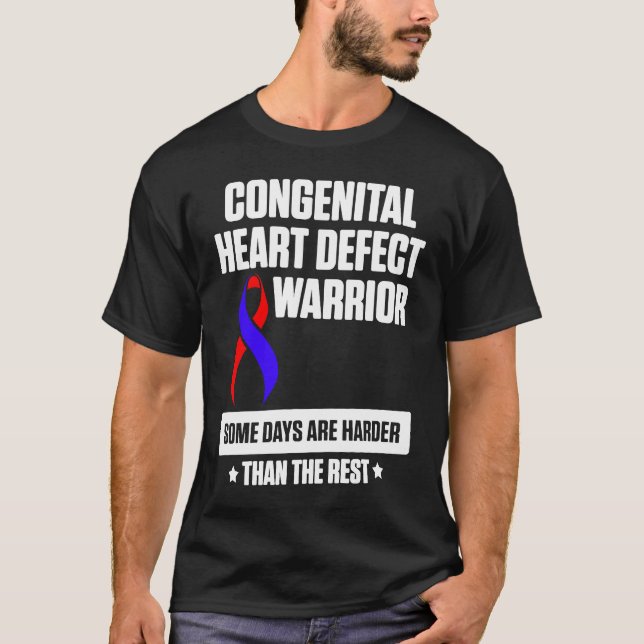 Congenital Heart Disease Defect Survivor Harder CH T-Shirt (Vorderseite)