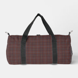 Congo Brown and Spicy Mix Plaid Duffle Bag
