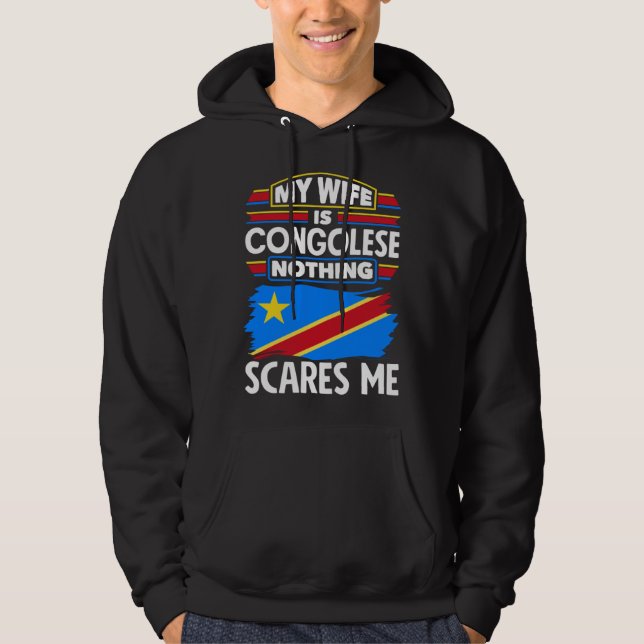 Congolese DR Congo Congolese Flag Congolese Wife Hoodie (Vorderseite)