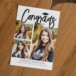 Congrads 3 Foto Abschluss Einladung