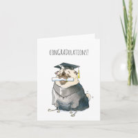 ConGRADulationen Mops Abschluss-Karte