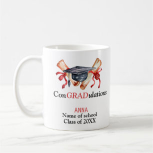 ConGRADulationen,Personalisierte Abschluss-Geschen Kaffeetasse