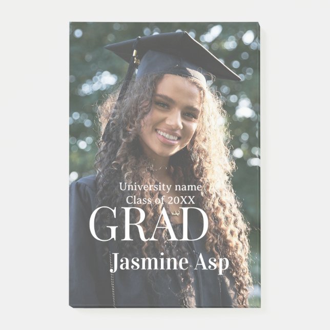Congrats graduate name university name class 20XX Post-it Klebezettel (Vorderseite)