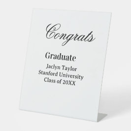Congrats graduation name university name class of  sockelschild
