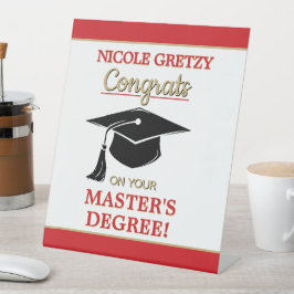 Congrats! Master's Degree Graduation  Sockelschild