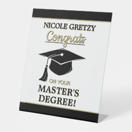 Congrats! Master's Degree Graduation  Sockelschild