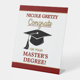 Congrats! Master's Degree Graduation  Sockelschild