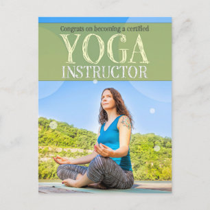Congratson wird zertifizierter Yoga Instructor Ho Postkarte