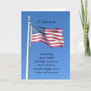 Congratulations: A Scout Is... Karte