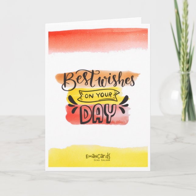 Congratulations - Best Wishes Karte (Vorderseite)