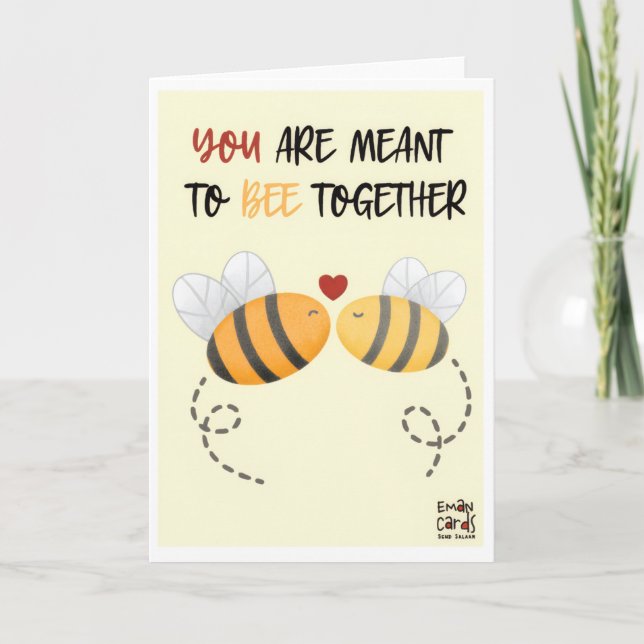 Congratulations - Cute Wedding Karte (Vorderseite)