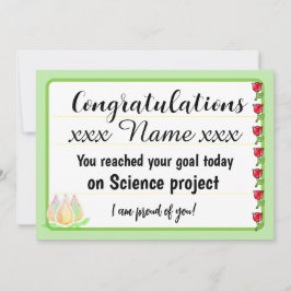 Congratulations Fantastic Effort Today Card Feiertagskarte