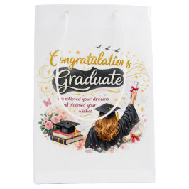 Congratulations Graduate Gift Bag Idea Mittlere Geschenktüte