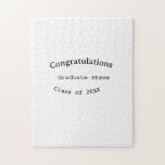 Congratulations graduate name class of 20XX type w Puzzle<br><div class="desc">Design</div>