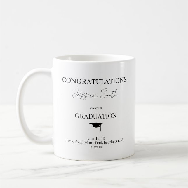 Congratulations Graduate on your Graduation Kaffeetasse (Links)