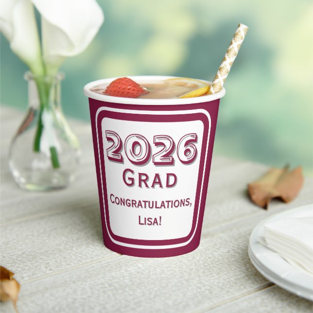 Congratulations Graduate Paper Cup Pappbecher (In Situ)