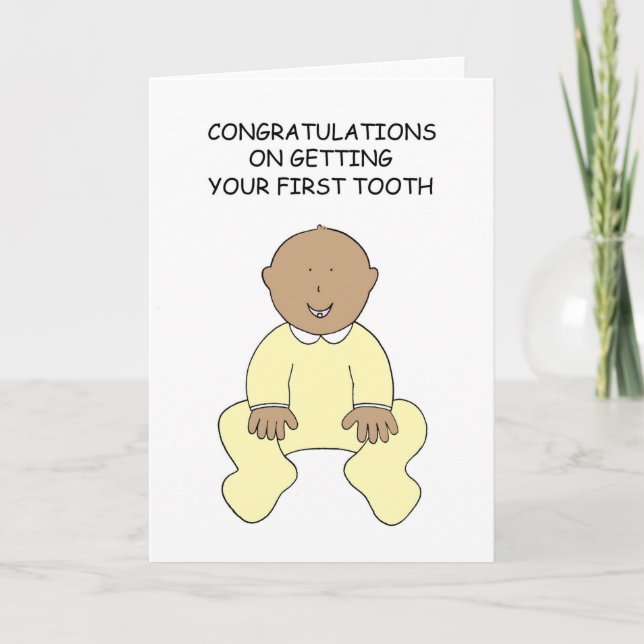 Congratulations on First Tooth Karte (Vorderseite)
