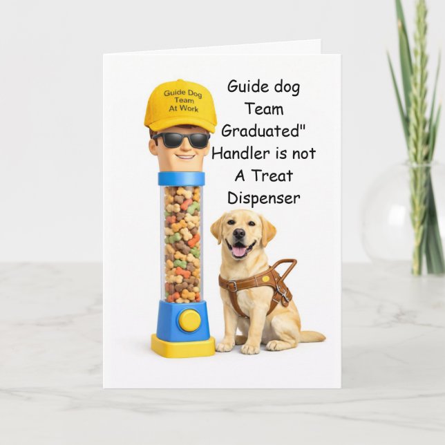 “Congratulations on Graduating as a Guide Dog Team Karte (Vorderseite)