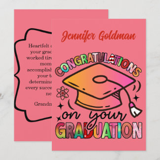 Congratulations on Graduation Einladung