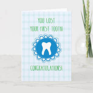 Congratulations on Losing First Tooth, Blue! Karte