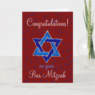 Congratulations on your Bar Mitzvah Karte