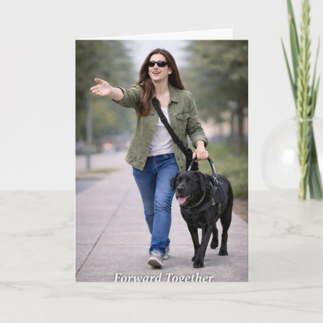 Congratulations on Your New Guide Dog Card Karte (Vorderseite)