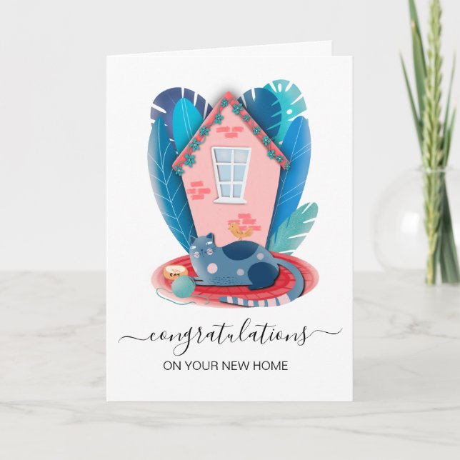 congratulations on your new home real estate agent karte (Vorderseite)