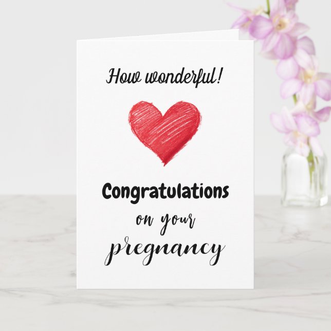 Congratulations on your Pregnancy, Custom Text  Karte (Orchidee)