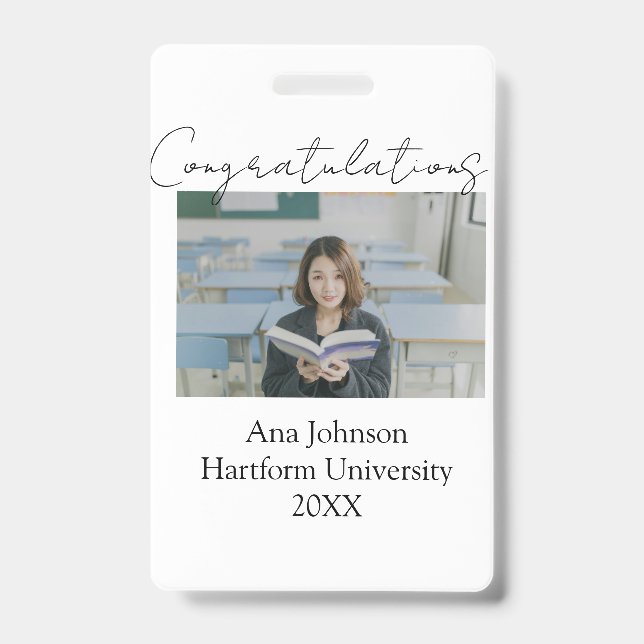 Congratulations photo graduate name university yea ausweis (Vorderseite)