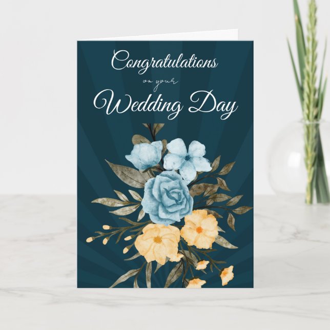 Congratulations Wedding Day card Karte (Vorderseite)