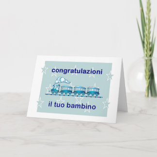 Congratulazioni! - Neues Baby auf italienisch Karte