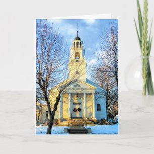 Congregational Church Hollis NH Feiertagskarte