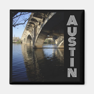 Congress Bridge Lady Bird Lake Austin Texas Magnet