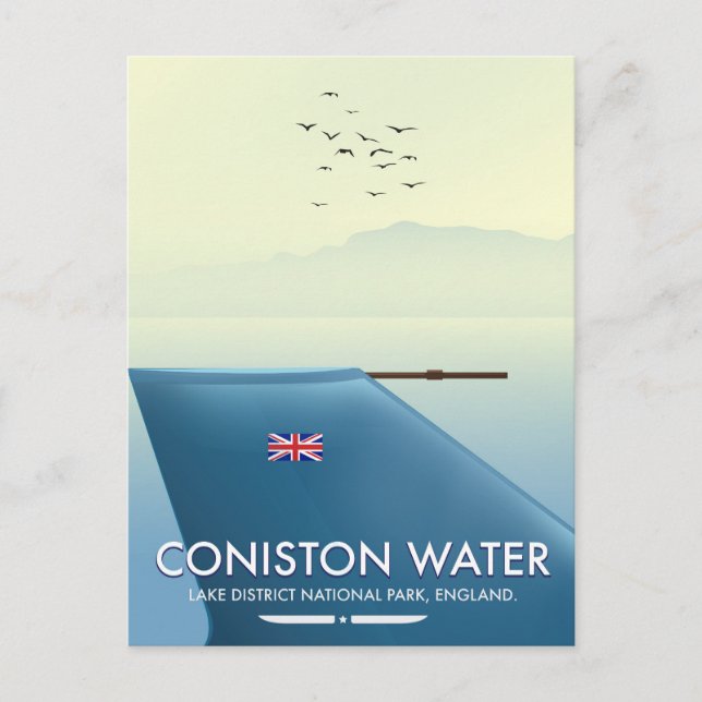 Coniston Water, Lake District, England Postkarte (Vorderseite)