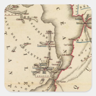 Conjecturale de l'Atlantide Quadratischer Aufkleber