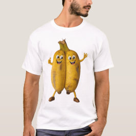 Conjoined Bananas Comedy Duo T-Shirt
