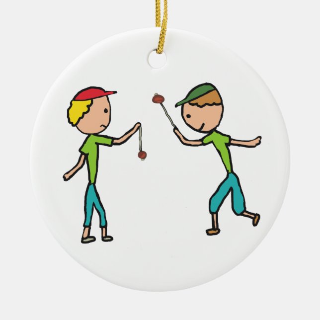 Conkers spielen keramik ornament (Vorne)